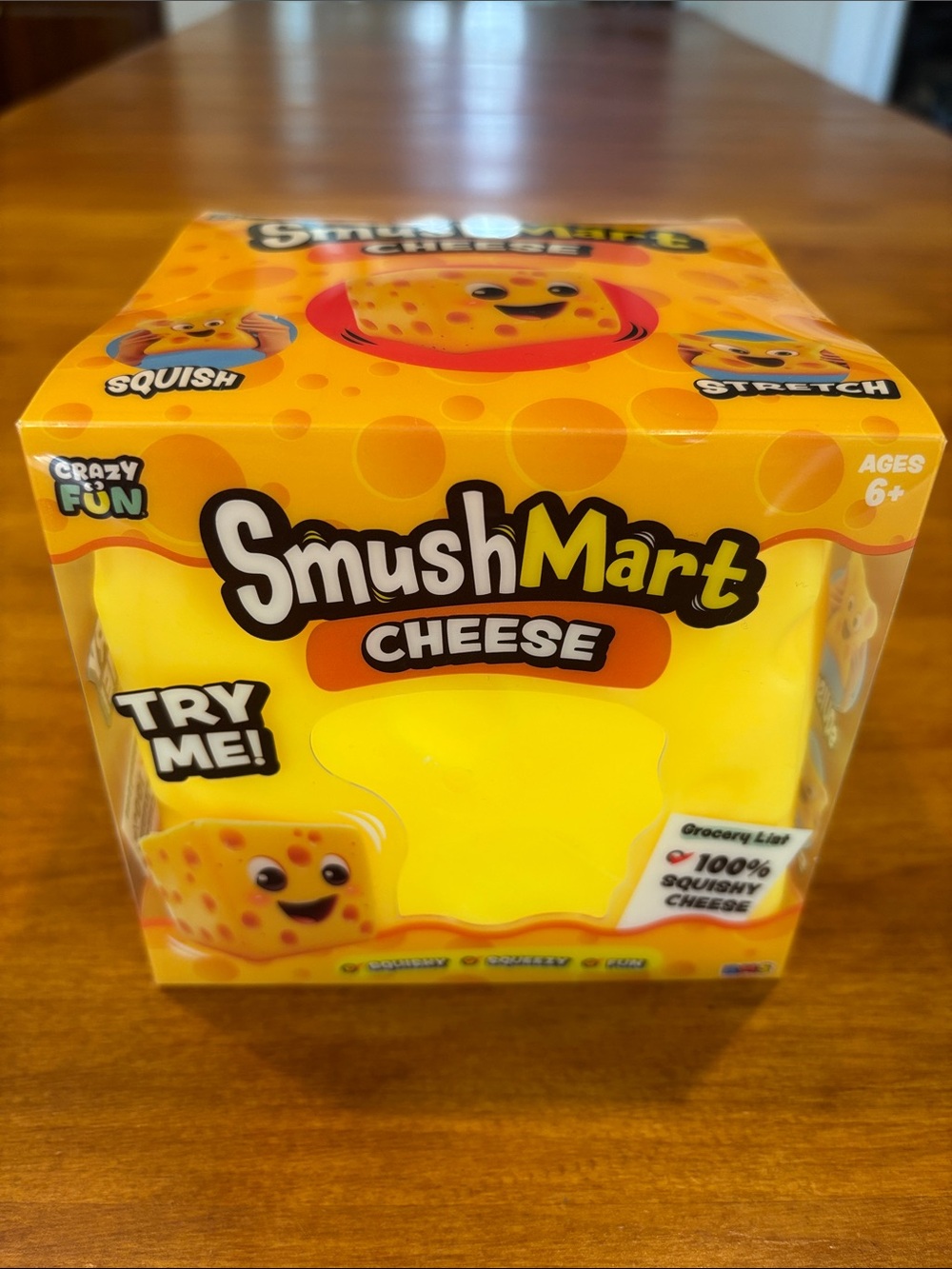CRAZY FUN RMS Smush Mart Cheese Squishy Squeezy Fun Cheese Block Viral Squishy 🧀